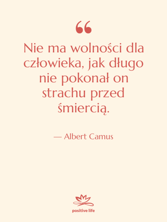 Cytat: Albert Camus - Nie ma wolności dla człowieka,…