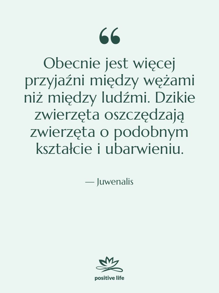 Cytat: Juwenalis - Obecnie jest więcej przyjaźni między…
