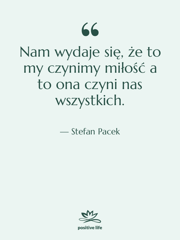 Cytat: Stefan Pacek - Nam wydaje się, że to…