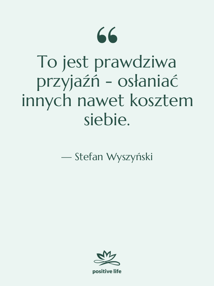 Cytat: Stefan Wyszyński - To jest prawdziwa przyjaźń -…
