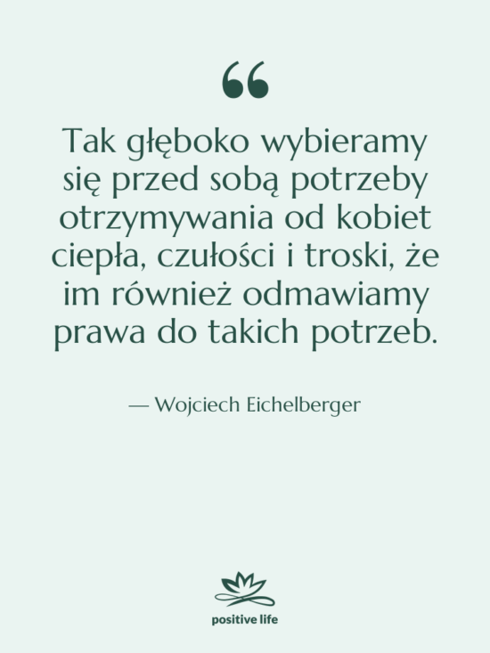Cytat: Wojciech Eichelberger - Tak głęboko wybieramy się przed…