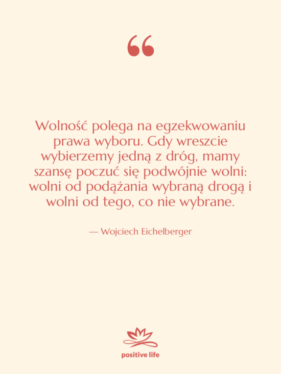 Cytat: Wojciech Eichelberger - Wolność polega na egzekwowaniu prawa…